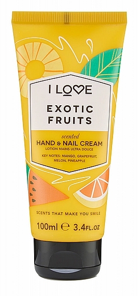 Handcreme - I Love Scents Exotic Fruit Hand And Nail Cream — Bild N1