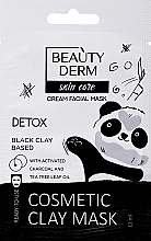 Düfte, Parfümerie und Kosmetik Kosmetische Gesichtsmaske mit schwarzem Ton - Beauty Derm Skin Care Cosmetic Clay