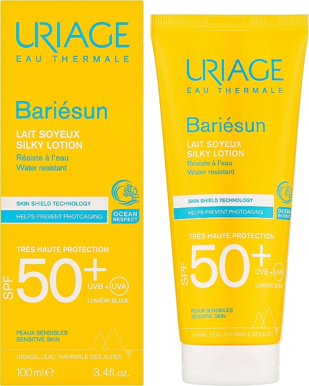 Seidige Körpermilch mit Sonnenfilter - Uriage Bariesun Lait Solaire Soyeux Cream SPF50+ — Bild N2