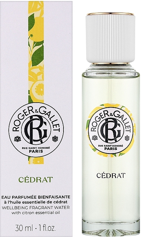 Roger&Gallet Cedrat Wellbeing Fragrant Water - Aromatisches Wasser — Bild N2