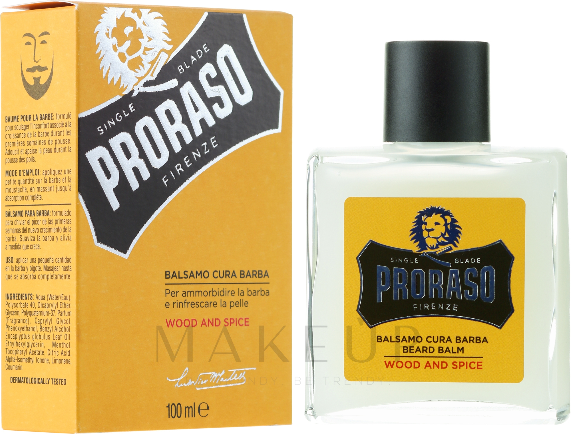 Bartbalsam - Proraso Wood & Spice Beard Balm — Foto 100 ml