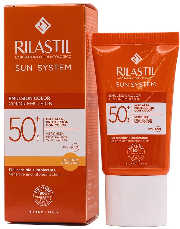 Gesichtsemulsion - Rilastil Sun System Colour Emulsion SPF50+ — Bild N1