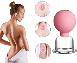 Massagesaugnäpfe Größe XL rosa - Deni Carte — Bild N3