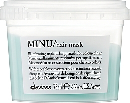 Düfte, Parfümerie und Kosmetik Nährende feuchtigkeitsspendende und farbschützende Maske für gefärbtes Haar - Davines Minu Mask 
