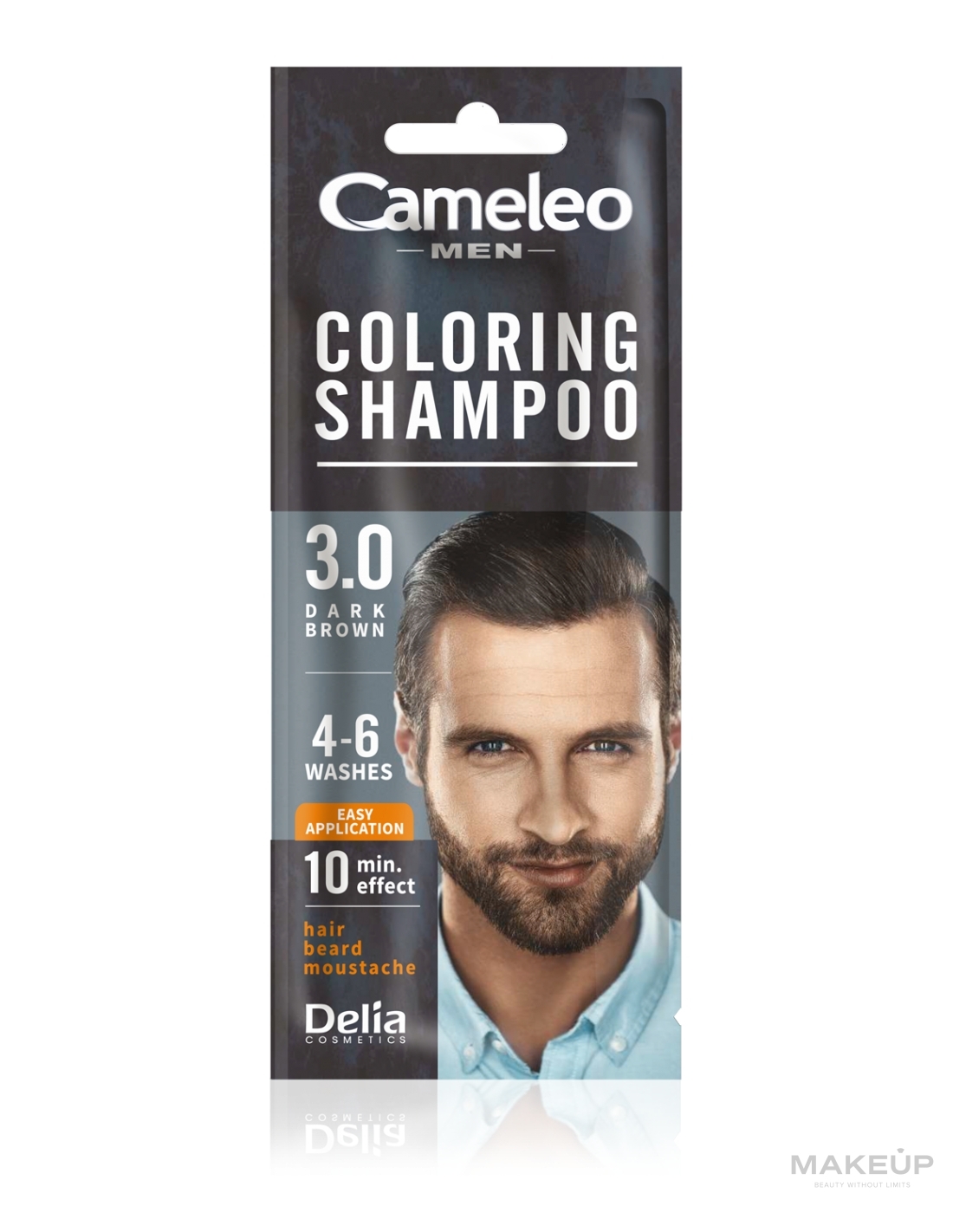 Färbeshampoo für Männer - Delia Cameleo Colouning Shampoo For Men  — Bild 3.0 - Dark Brown