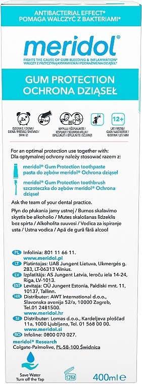 Mundwasser - Meridol Protection Gums Liquid Mouthwash — Bild N4