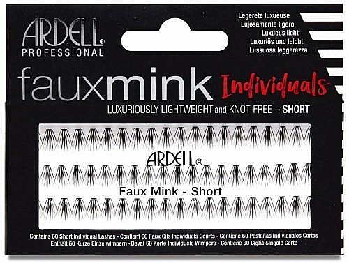 Wimpernbüschel-Set - Ardell Faux Mink Individuals Knot Free-Short Black