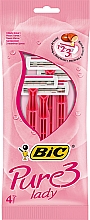Düfte, Parfümerie und Kosmetik Einwegrasierer Pure 3 Lady 4 St., rosa - Bic