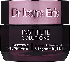 Düfte, Parfümerie und Kosmetik Feuchtigkeitsspendende und regenerierende Anti-Falten Nachtcreme - Dr Irena Eris Institute Solution L-ascorbic Power Treatment
