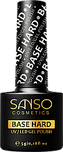 Düfte, Parfümerie und Kosmetik Base für Gel-Nagellack - Sanso Cosmetics Base Hard UV/Led Gel Polish