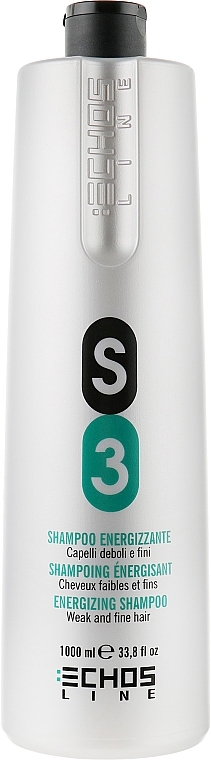 Stärkendes Shampoo für dünnes und geschwächtes Haar - Echosline S3 Invigorating Shampoo — Bild N3