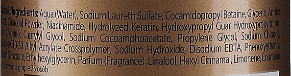 Entgiftendes Shampoo mit Amberessenz und Aktivkohle für fettiges Haar - Farmona Jantar — Bild N3