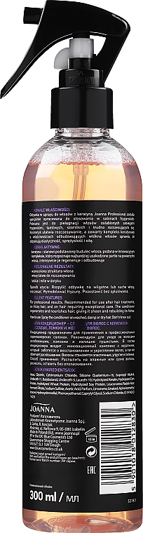 Haarspülung Spray mit Keratine für schwaches, sprödes und raues Haar - Joanna Professional Rebuilding Hair Spray Conditioner — Bild N2