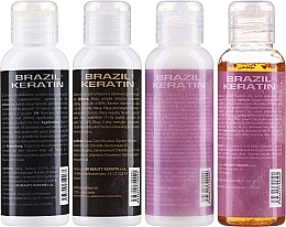 Haarpflegeset - Brazil Keratin Start Beauty (Keratin für Haare 100ml + Shampoo 2x100ml + Conditioner 100ml) — Bild N3