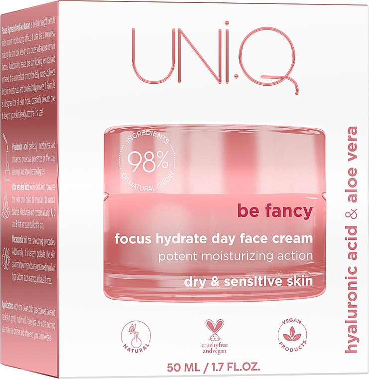 Tagescreme für das Gesicht - UNI.Q be Fancy Focus Hydrate Day Face Cream — Bild N3