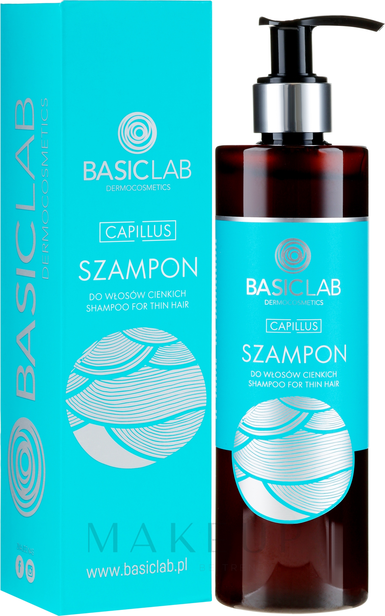 Shampoo für dünnes Haar - BasicLab Dermocosmetics Capillus Shampoo For Thin Hair — Bild 300 ml