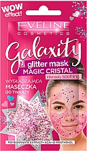 Intensiv glättende Gesichtsmaske mit Granatapfelextrakt, Acai-Beeren und Glitzerpartikeln - Eveline Cosmetics Galaxity Glitter Mask — Bild N1