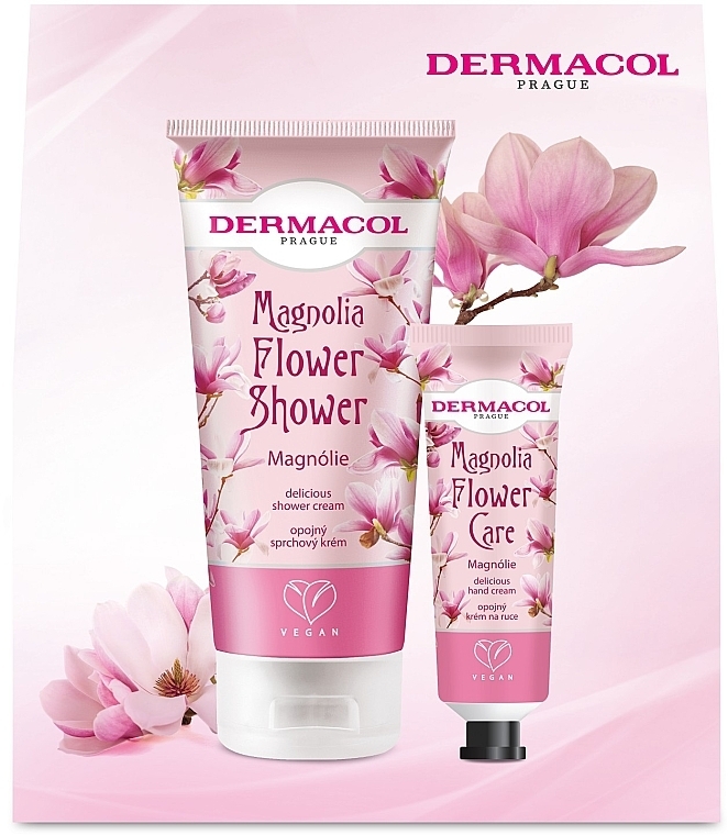 Set - Dermacol Magnolia Flower ll (sh/gel/200ml + h/cr/30ml) — Bild N1