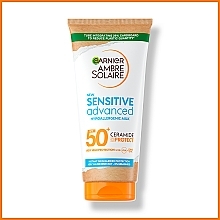 Sonnenschutzlotion für empfindliche Haut SPF 50+ - Garnier Ambre Solaire Sensitive Advanced SPF 50+ — Foto N2