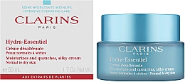 Intensiv feuchtigkeitsspendende Gesichtscreme - Clarins Hydra-Essentiel Normal to Dry Skin Cream — Foto N4