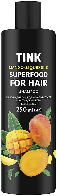 Shampoo für geschädigtes Haar Mango und Flüssigseide - Tink SuperFood For Hair Mango & Liquid Shampoo — Bild N1