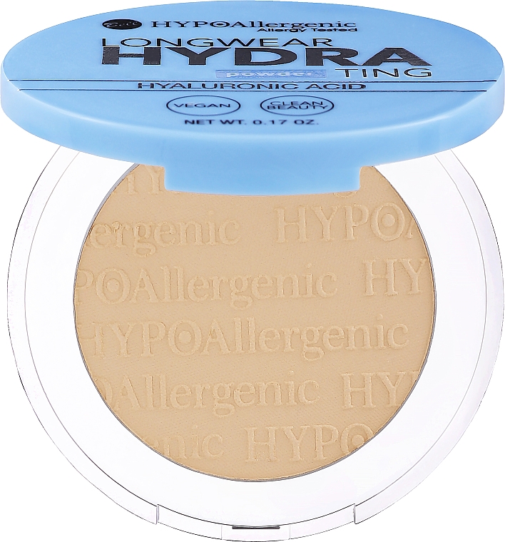 Hypoallergenes Gesichtspuder mit Hyaluronsäure - Bell HypoAllergenic Longwear Hydrating Powder — Bild N1