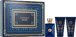 Versace Pour Homme Dylan Blue - Duftset (Eau de Toilette 50ml + After Shave Balsam 50ml + Duschgel 50g) — Bild N1