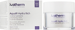 Feuchtigkeitscreme für empfindliche, trockene und sehr trockene Haut - Ivatherm Aquafil Hydra Rich Hydrating Cream Dry — Bild N1