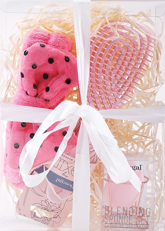 Geschenkset - Donegal Pink (Bürste + Haarband + Schwamm)  — Bild N2