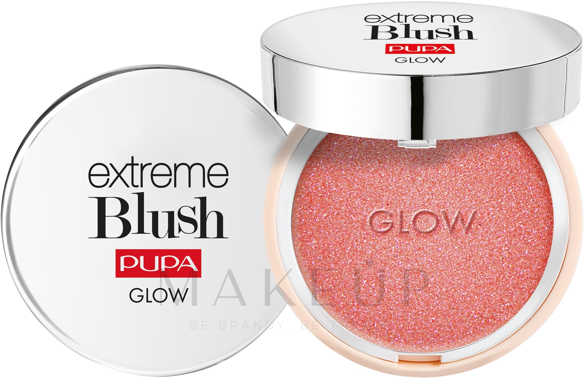 Gesichtsrouge mit glänzenden Pigmenten - Pupa Extreme Blush Glow — Bild 100 - Exotic Rose