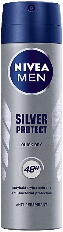 Deospray Antitranspirant - NIVEA Deodorant Silver Protect For Men — Bild N1