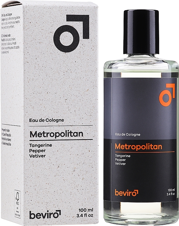 Beviro Metropolitan - Eau de Cologne mit Mandarine, Pfeffer und Vetiver — Bild N3