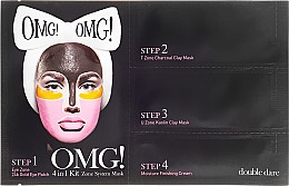 Düfte, Parfümerie und Kosmetik 4in1 Gesichtspflege - Double Dare OMG! 4in1 Kit Zone System Mask (Augenpatches + T-Zone Maske + U-Zone Maske + Gesichtscreme)