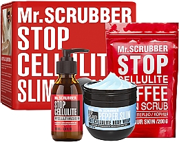 Set - Mr.Scrubber Stop Cellulite Cold (oil/100ml + cr/cold/250g + scrub/200g) — Bild N1