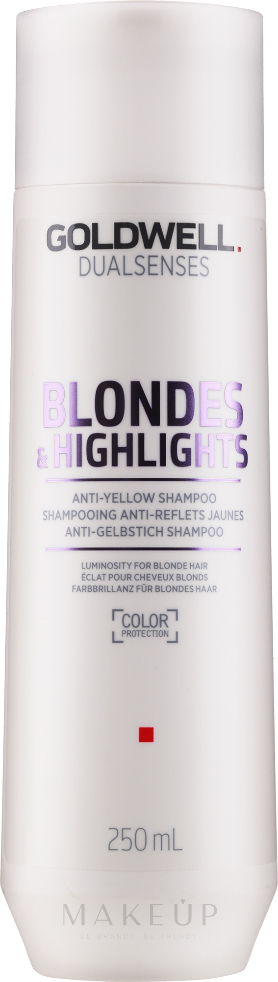 Anti-Gelbstich Shampoo für blondes und gesträhntes Haar - Goldwell Dualsenses Blondes & Highlights Anti-Yellow Shampoo — Bild 250 ml