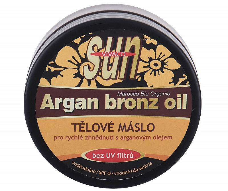Selbstbräunungslotion für den Körper mit Arganöl - Vivaco Sun Argan Bronze Oil Tanning Butter