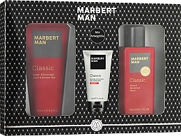 Set - Marbert Man Classic Set (Bade- und Duschgel 200ml + Spray 150ml + Shampoo-Duschgel 50ml)  — Bild N1