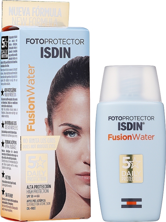 Gesichtslotion mit Sonnenschutz SPF50+ - Isdin Fotoprotector Fusion Water SPF 50+ — Bild N1