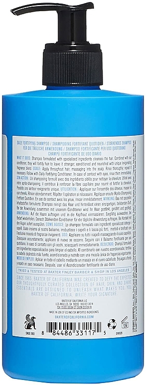 Stärkendes Shampoo für tägliche Anwendung mit Vitamin E, Weizenprotein und Kokosnussextrakt für alle Haartypen - Baxter of California Daily Fortifying Shampoo — Bild N5