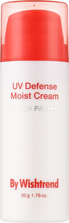 Feuchtigkeitsspendende Sonnenschutzcreme mit Panthenol - By Wishtrend UV Defense Moist Cream SPF 50+ PA++++ — Bild N1