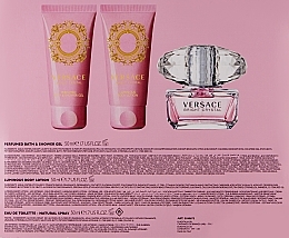 Versace Bright Crystal - Duftset (Eau de Toilette 50ml + Körperlotion 50ml + Duschgel 50ml) — Bild N3