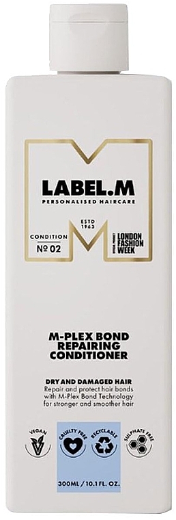 Regenerierender Conditioner für trockenes und strapaziertes Haar - Label.m M-Plex Bond Repairing Conditioner — Bild N1