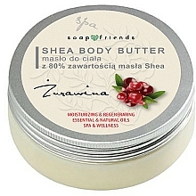 Düfte, Parfümerie und Kosmetik Feuchtigkeitsspendende und regenerierende Körperbutter mit 80% Sheabutter Cranberry - Soap&Friends Body Butter