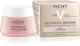Revitalisierende und stärkende Rosé-Creme für reife Haut - Vichy Neovadiol Rose Platinum Night Cream — Bild N2
