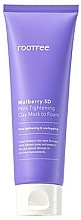 Düfte, Parfümerie und Kosmetik Gesichtsmaske aus Ton - Rootree Mulberry 5D Pore Tightening Clay Mask To Foam