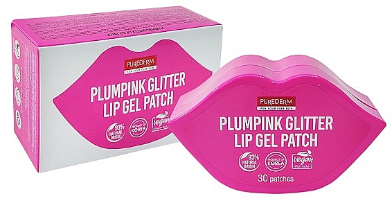 Gel-Lippenpatches - Purederm Plumpink Glitter Lip Gel Patch — Bild N1
