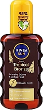 Keratin-Sonnenschutzspray - NIVEA Sun Tropical Bronze Oil-Spray SPF6  — Bild N1