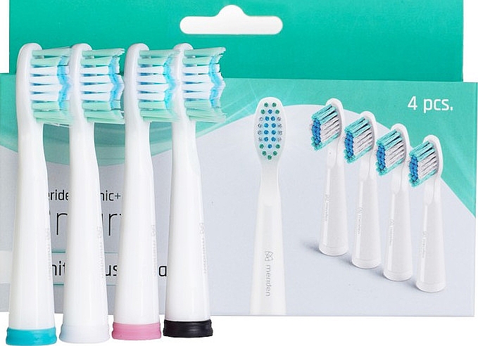 Zahnbürstenkopf für elektrische Zahnbürste 4 St. weiß - Meriden Sonic+ Smart White — Bild N1