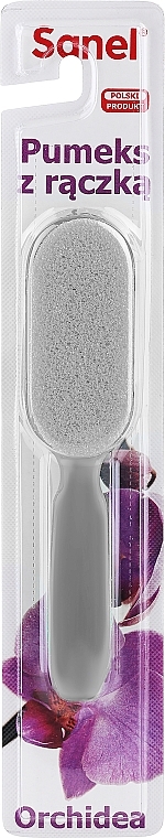 Kosmetischer Bimsstein mit Griff Orchidea grau - Sanel — Bild N1