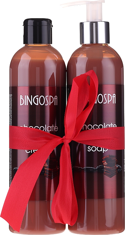Körperpflegeset - BingoSpa Chocolate (Duschgel 300ml + Flüssigseife mit Schokolade 300ml) — Bild N1